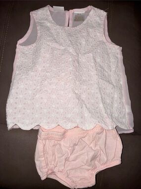 🔟 Kardashian Kids Pale Pink Eyelet Two-Piece